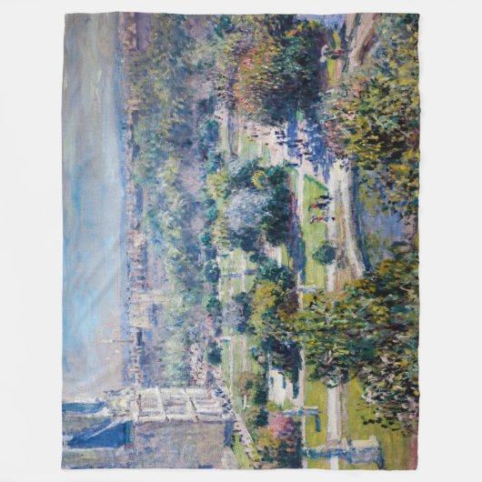 Claude Monet - Tuileries Gardens Fleece Deken (Voorkant)