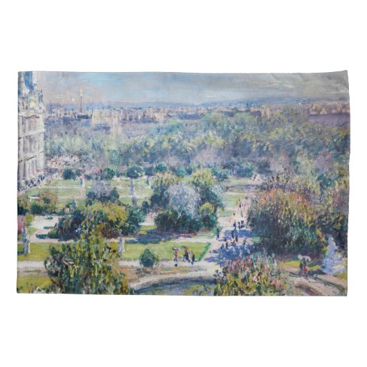 Claude Monet - Tuileries Gardens Kussensloop (Achterkant)