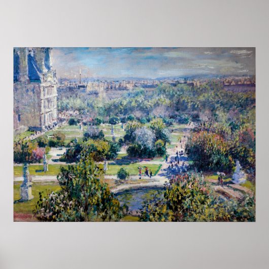 Claude Monet - Tuileries Gardens Poster (Voorkant)