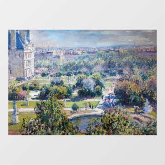 Claude Monet - Tuileries Gardens Raamsticker (Vel)