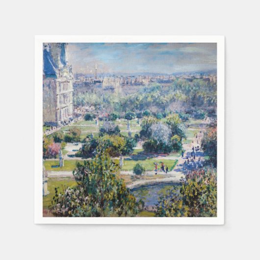 Claude Monet - Tuileries Gardens Servet (Voorkant)
