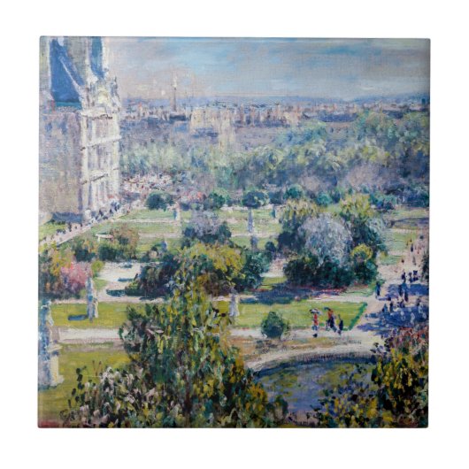 Claude Monet - Tuileries Gardens Tegeltje (Voorkant)