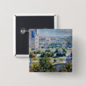 Claude Monet - Tuileries Gardens Vierkante Button 5,1 Cm (Voorkant /achterkant)
