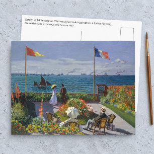 Claude Monet - Tuin bij Sainte-Adresse Briefkaart