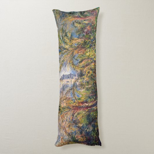 Claude Monet | Tuin in Bordighera Lichaamskussen (Achterkant (Verticaal))