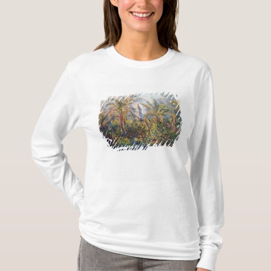 Claude Monet | Tuin in Bordighera T-shirt (Voorkant)