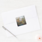 Claude Monet | Tuin in Bordighera Vierkante Sticker (Envelop)