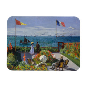 Claude Monet - Tuin in Sainte-Adresse Magneet