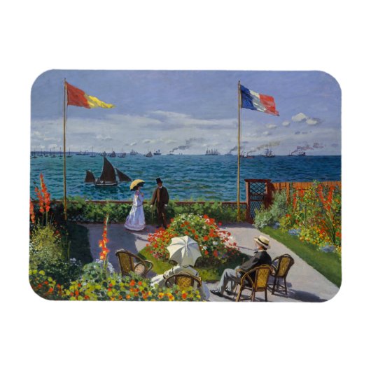 Claude Monet - Tuin in Sainte-Adresse Magneet (Horizontaal)