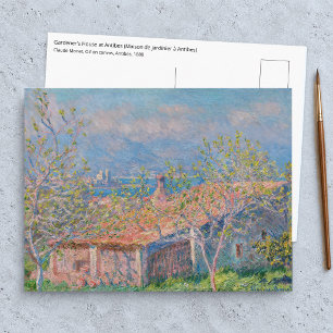 Claude Monet - Tuinmanswoning in Antibes Briefkaart