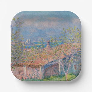 Claude Monet - Tuinmanswoning in Antibes Papieren Bordje