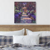 Claude Monet - tuinpad Canvas Afdruk (Insitu (Slaapkamer))