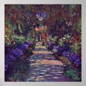 Claude Monet - tuinpad Poster (Voorkant)