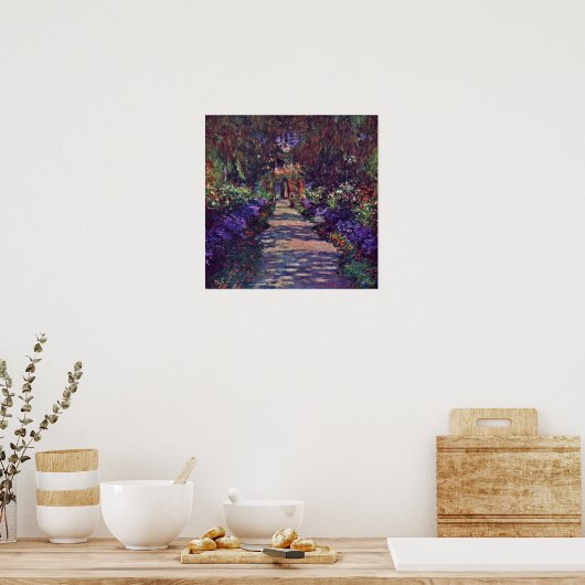 Claude Monet - tuinpad Poster (Keuken)