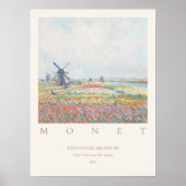 Claude Monet Tulip Fields Hague 1886 Poster (Voorkant)