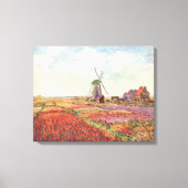 Claude Monet – Tulip fields in Holland – 1886 Canvas Afdruk (Voorkant)