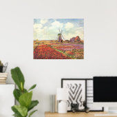 Claude Monet - Tulip fields in Nederland - 1886 Poster (Thuiskantoor)