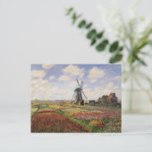 Claude Monet | Tulip Fields Rijnsburg Windmill Briefkaart (Staand voorkant)