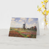 Claude Monet | Tulip Fields Rijnsburg Windmill Kaart (Gele Bloem)