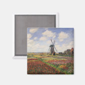 Claude Monet | Tulip Fields Rijnsburg Windmill Magneet (Voorkant / Achterkant)