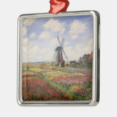 Claude Monet | Tulip Fields Rijnsburg Windmill Metalen Ornament (Links)