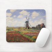 Claude Monet | Tulip Fields Rijnsburg Windmill Muismat (Met muis)
