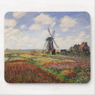 Claude Monet   Tulip Fields Rijnsburg Windmill Muismat
