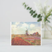 Claude Monet Tulips in Nederland Briefkaart (Staand voorkant)