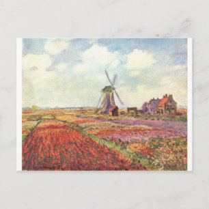 Claude Monet Tulips in Nederland Briefkaart