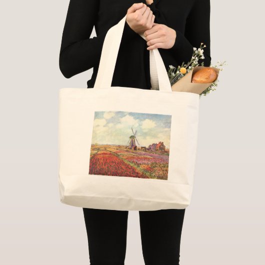 Claude Monet Tulips in Nederland Grote Tote Bag (Voorkant (product))