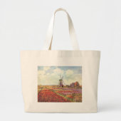 Claude Monet Tulips in Nederland Grote Tote Bag (Voorkant)