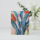 Claude Monet - Tulpenvaas Briefkaart (Staand voorkant)