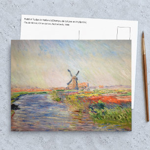 Claude Monet - Tulpenveld in Holland Briefkaart