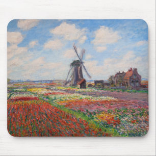 Claude Monet - Tulpenveld in Holland Muismat