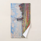 Claude Monet - Tulpenveld in Nederland Bad Handdoek (Handdoek)