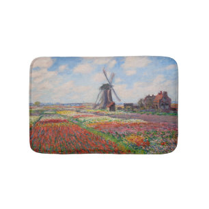 Claude Monet - Tulpenveld in Nederland Badmat
