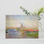 Claude Monet - Tulpenveld in Nederland Bedankkaart (Staand voorkant)