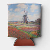 Claude Monet - Tulpenveld in Nederland Blikjeskoeler (Voorkant)