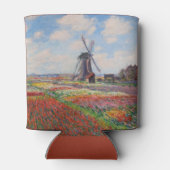 Claude Monet - Tulpenveld in Nederland Blikjeskoeler (Achterkant)