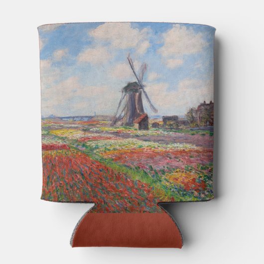 Claude Monet - Tulpenveld in Nederland Blikjeskoeler (Achterkant)
