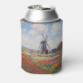 Claude Monet - Tulpenveld in Nederland Blikjeskoeler (Blikje Achterkant)
