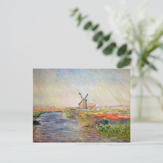 Claude Monet - Tulpenveld in Nederland Briefkaart (Staand voorkant)
