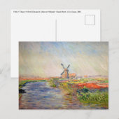 Claude Monet - Tulpenveld in Nederland Briefkaart (Voorkant / Achterkant)