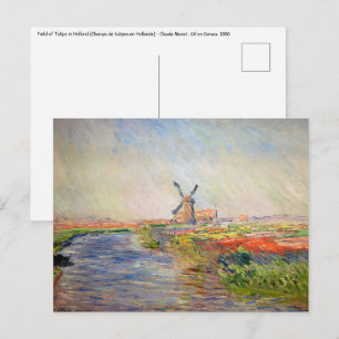 Claude Monet - Tulpenveld in Nederland Briefkaart