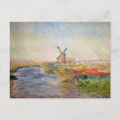 Claude Monet - Tulpenveld in Nederland Briefkaart (Voorkant)