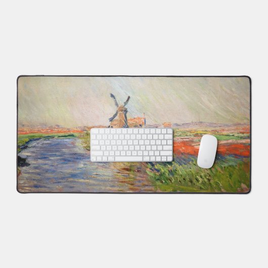 Claude Monet - Tulpenveld in Nederland Bureaumat (Keyboard & Muis)