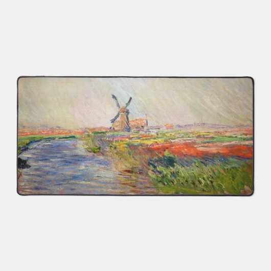 Claude Monet - Tulpenveld in Nederland Bureaumat (Voorkant)