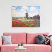 Claude Monet - Tulpenveld in Nederland Canvas Afdruk (Insitu (Woonkamer))