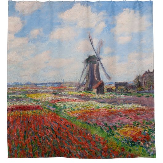 Claude Monet - Tulpenveld in Nederland Douchegordijn (Voorkant)
