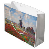 Claude Monet - Tulpenveld in Nederland Groot Cadeauzakje (Achterkant Gekanteld)